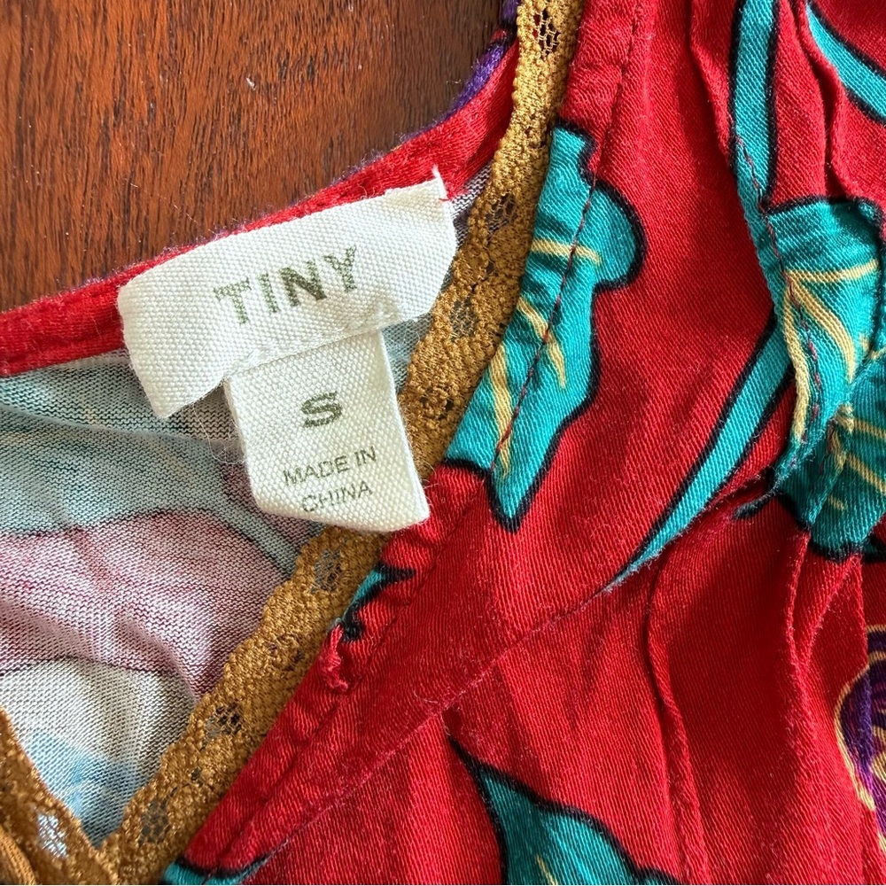 Tiny for Anthropologie Floral V-Neck Sleeveless Top - Picture 7 of 14